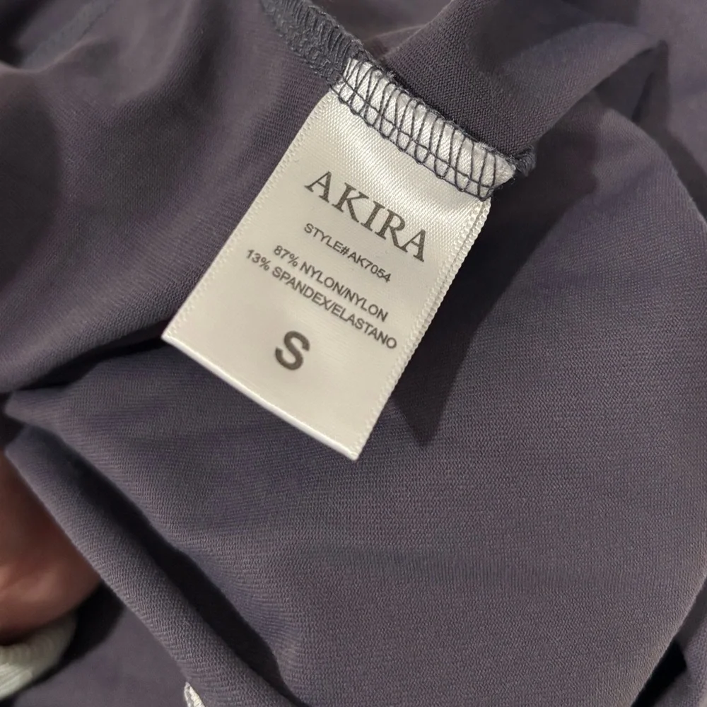 Akira Long Sleeve Bodysuit Top Scoop Neck Thong Size Small - Picture 7 of 7